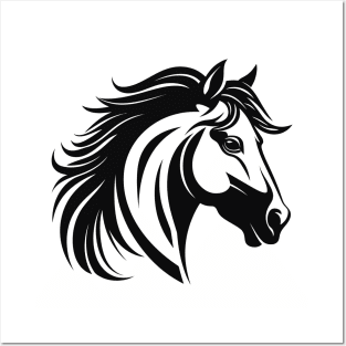 Horse head t-shirt Posters and Art